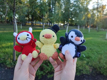 3 in 1 Ducks and Penguin Vampire Pattern