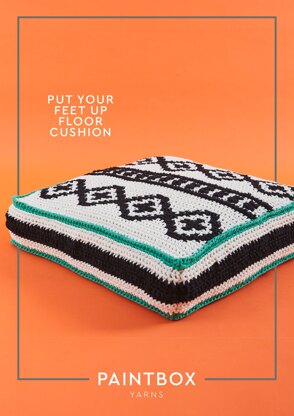 Paintbox Yarns Put Your Feet Up Floor Cushion PDF (Free)