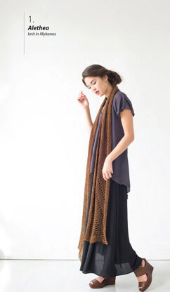 Alethea Scarf in Berroco Mykonos - Downloadable PDF