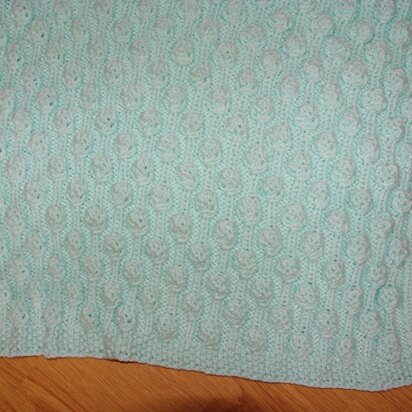 Blowing bubbles baby blanket