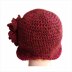 Cloche hat with big flower