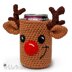 Can Cozie - Reindeer - CROCHET Pattern