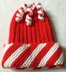 Peppermint Swirl Holiday Hat