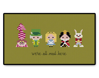 Alice in Wonderland Bite Size - PDF Cross Stitch Pattern