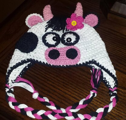 Lulabelle Cow Earflap Hat