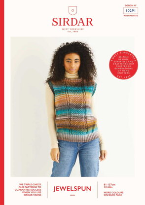 Vest in Sirdar Jewelspun - 10291 - Downloadable PDF