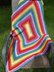 Squared Rainbow Baby Blanket