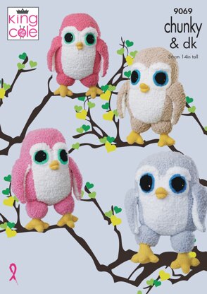 Cuddle Birds in King Cole Chunky & DK - 9069pdf - Downloadable PDF