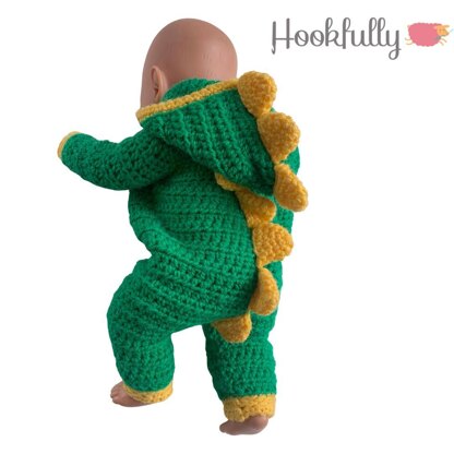 Dinosaur baby dolls onesie