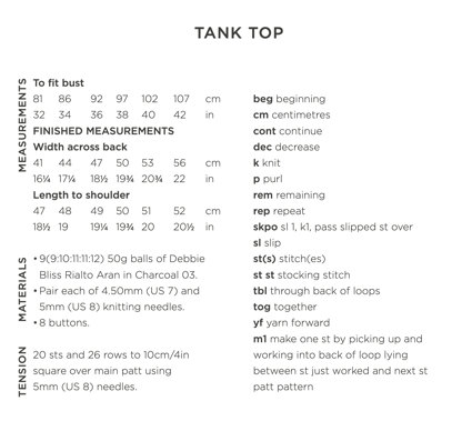 Debbie Bliss Joan Tank Top PDF