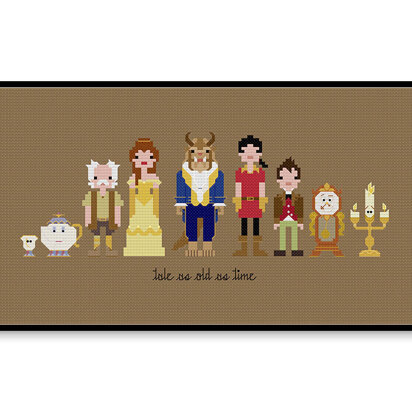 Beauty and the Beast Ball Gown - PDF Cross Stitch Pattern