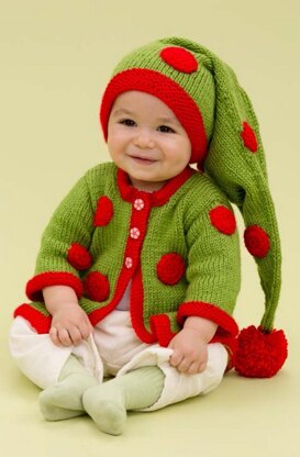 Santa's Baby Elf in Red Heart Soft Solids - LW3696