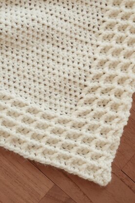 Esme waffle crochet blanket