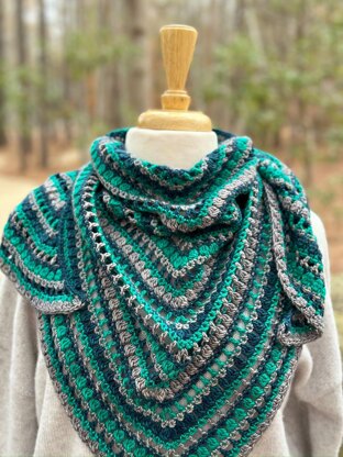 Syncopated Stripes Shawl