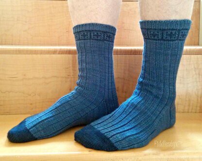 Postage Stamp Socks