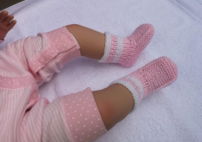 Pink Baby Booties