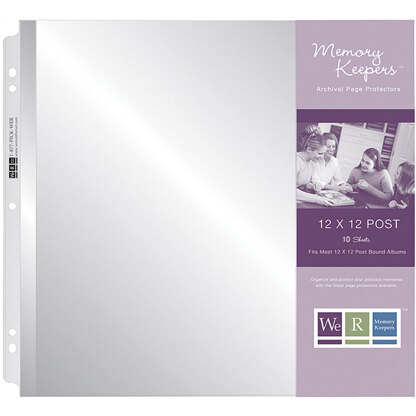 We R Memory Keepers We R Post Bound Photo Sleeves 12"X12" 10/Pkg - Full Page