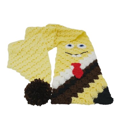 Yellow Brown Cartoon Scarf C2C