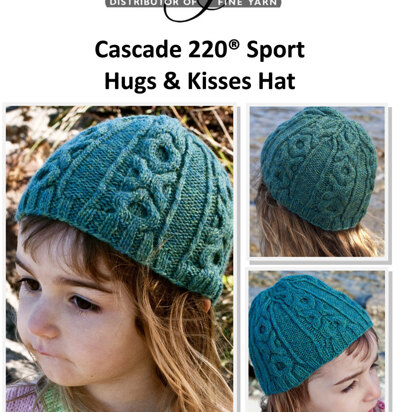 Hugs & Kisses Hat in Cascade 220 Sport - DK244 - Free PDF