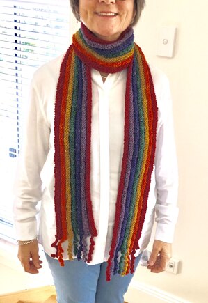 Rainbow Scarf for my rainbow friend #2