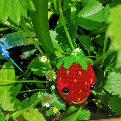 Strawberry keyring