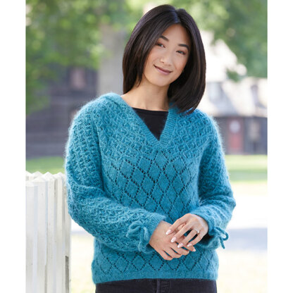 1152 Norfolk - Sweater Knitting Pattern for Women in Valley Yarns Southampton and Huntington