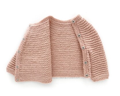 Size 3-6 months -CUDDLES Crochet Baby Sweater