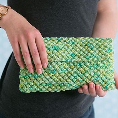 Caribbean Sea Clutch - knitting pattern