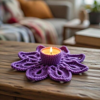 Snowflake Tea Light Holder Crochet Pattern | PDF + Video Tutorial