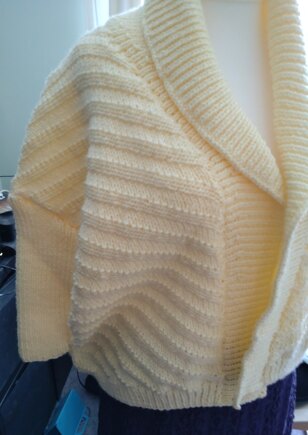 Textured shawl collar jacket #3