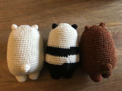 PDF PATTERN We Bare Bears Pattern We Bare Bears Amigurumi México ...