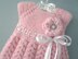 Knitting PATTERN Christening Baby Dress Knitted Baby Dress