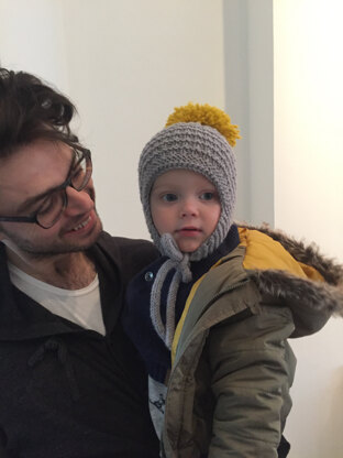Cullen Earflap hat for Freddie (18 months)