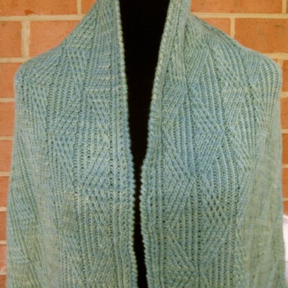 Mandelbrot Twist Stitch Shawl