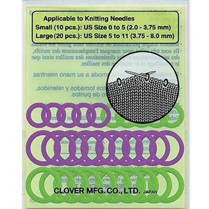 Clover Soft Stitch Ring Markers - Jumbo (JUMBO)