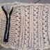 Zipper Lace Ribbed Cowl