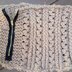 Zipper Lace Ribbed Cowl