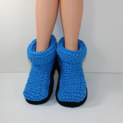 Adult Super Chunky 2 Button Cuff Boots