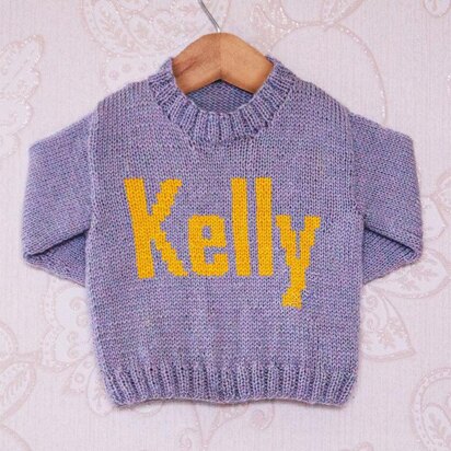 Intarsia - Kelly Moniker Chart - Childrens Sweater