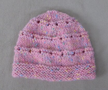 Cindy - babies eyelet stitch hat