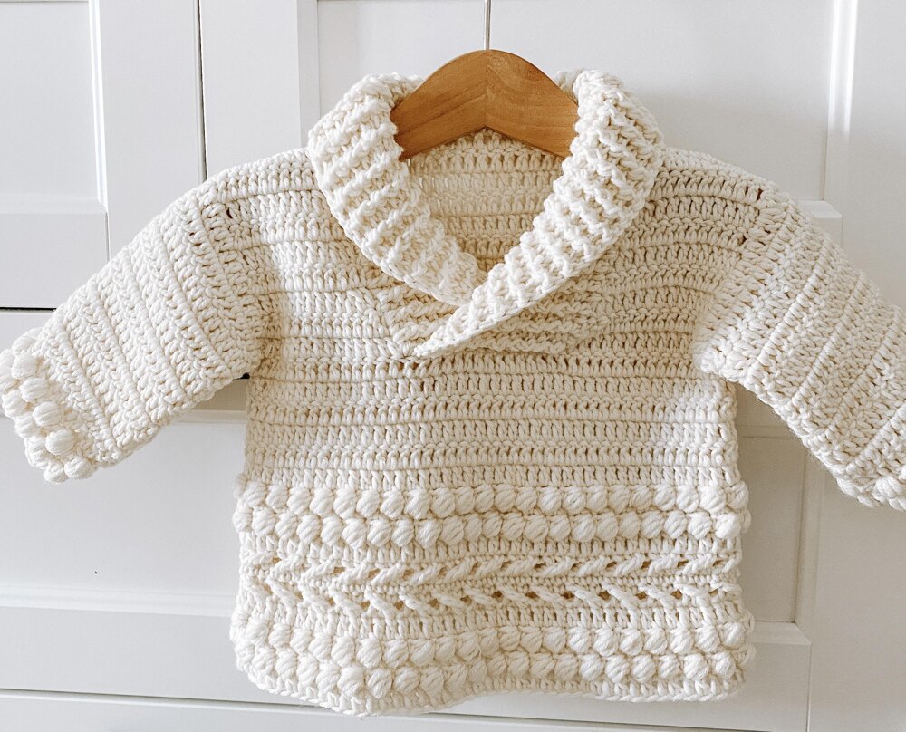 Baby boy shawl collar on sale sweater