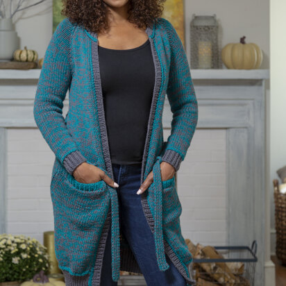 Women's Calm Cardigan in Universal Yarn Fibra Natura Dona - Downloadable PDF