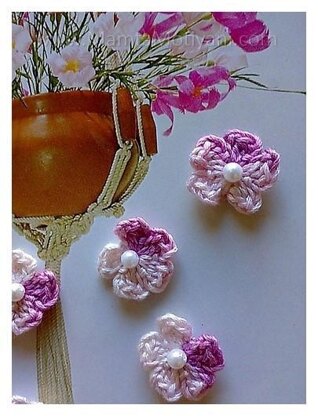 Crochet Cherry Blossom Flower Pattern Five Petal