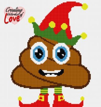 Elf poop Emoji Stitch Graph