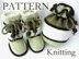 Knitting PATTERN Baby Hat Baby Booties Baby Set with Pompoms