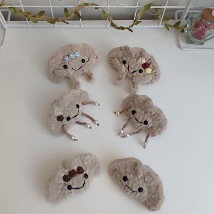 Dumpling Crochet pattern, food amigurumi