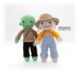 Crochet Pattern: Halloween Characters – Scarecrow, Skeleton, Witch, Mummy and Zombie Crochet Dolls (English)