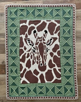Giraffe Mosaic Blanket