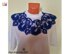 Antique Blue Irish Lace Collar