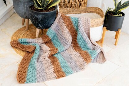 Alpine Stitch Textured Blanket